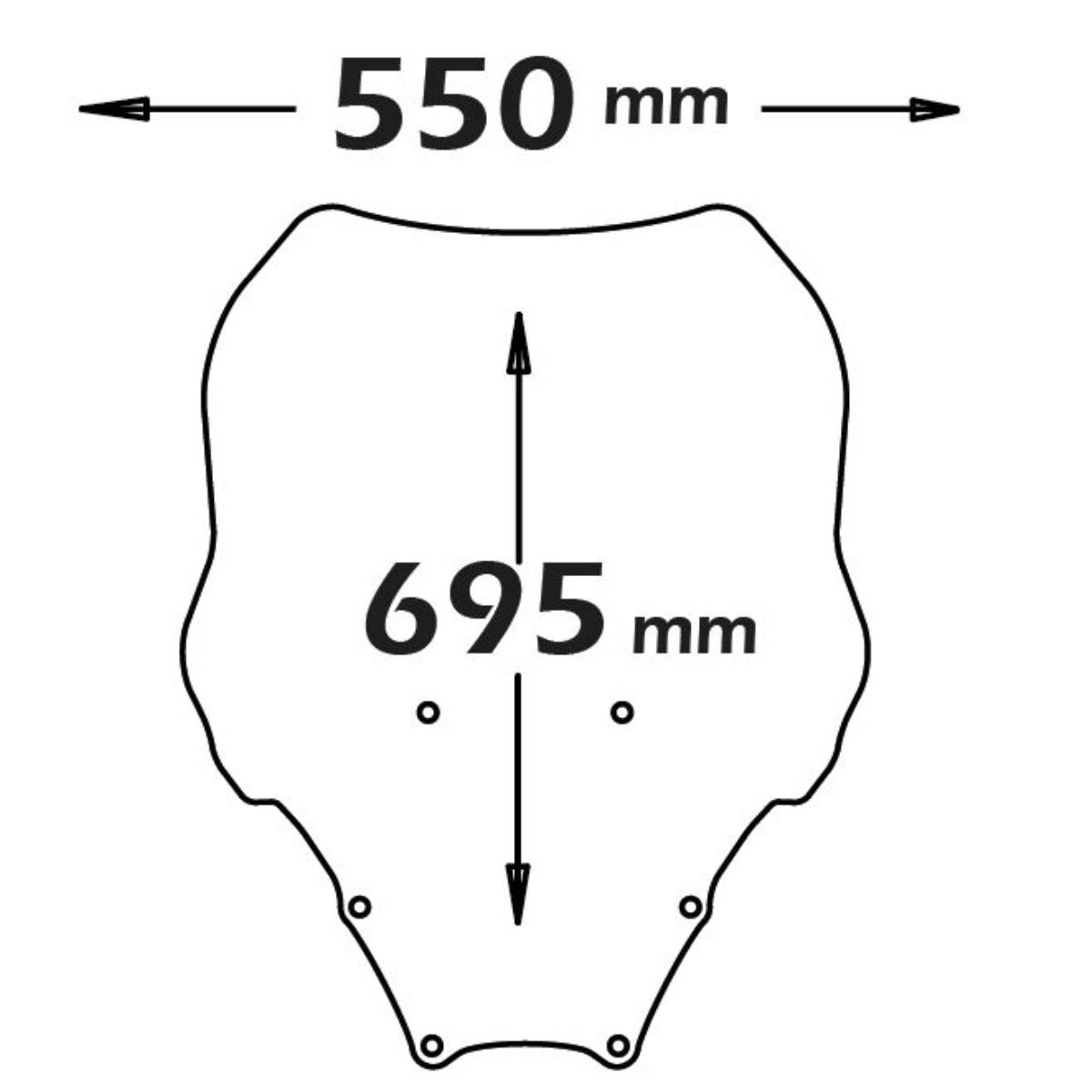 Parabrisas proteccion media Honda FORZA 125/300 2019-2020 / 300 2013-2017